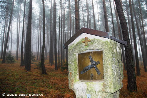 © Cody Duncan photography. Catholic monument in German forest, Bavaria