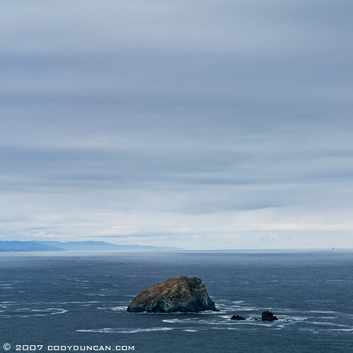 © cody duncan photography. Rock in ocean in Northern california
