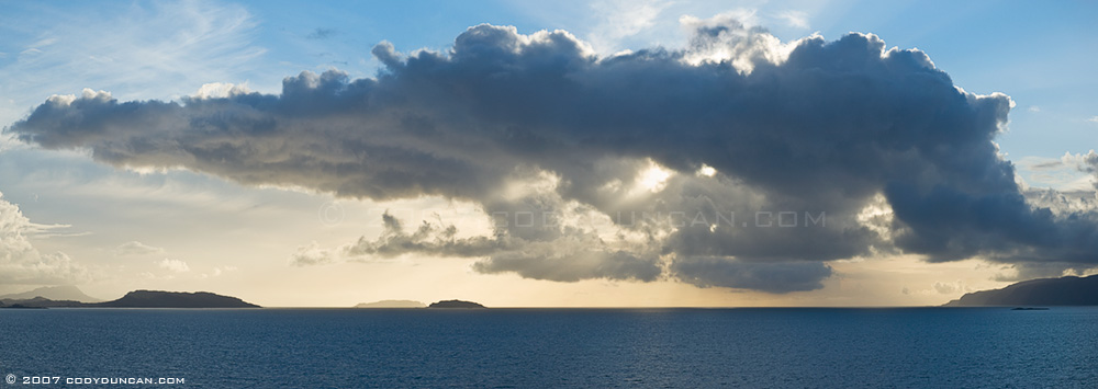 © cody duncan photography.  panoramic photograph of Firth of Lorn from southern end of Kerrera Island, Scotland