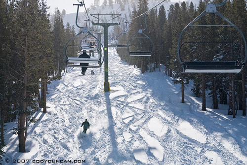 © cody duncan photography. Ski lift at June moutain
