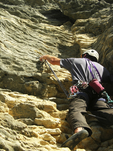 Rock climbing in Golden Bay, New Zealand