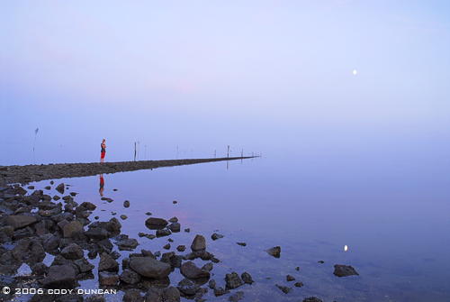 Reflection in wadden sea, wattenmeer, harbor during low tide, Juist, Germany. © Cody Duncan Photography