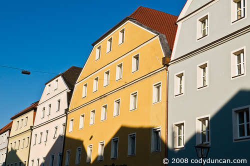 German travel photography: colorful architecture in Regensburg. © Cody Duncan Photography