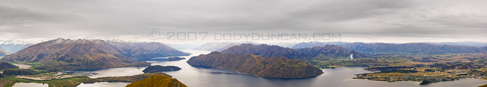 Cody Duncan Stock Photo: Panoramic landscape photograph of Lake Wanaka, New Zealand. © Cody Duncan Photography