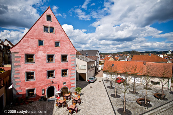 Cody Duncan Europe Stock travel photography: Cafe in Small Bavarian Town, Germany