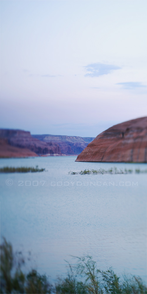Cody Duncan Travel Photography: Lake Powell tilt-shift Panoramic. © Cody Duncan Photography
