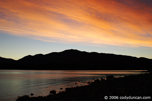 Stock travel Photo: Sunrise at Lake Takepo, Canterbury, New Zealand. © Cody Duncan photography