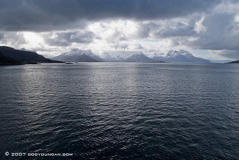 Cody Duncan Travel Photography: Stormy weather along Norwegian coast from Hurtigruten coastal ferry. © Cody Duncan photography