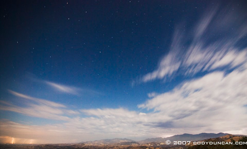 Cody Duncan Travel Photography: rare lightning storm over Santa Barbara, California. © Cody Duncan photography