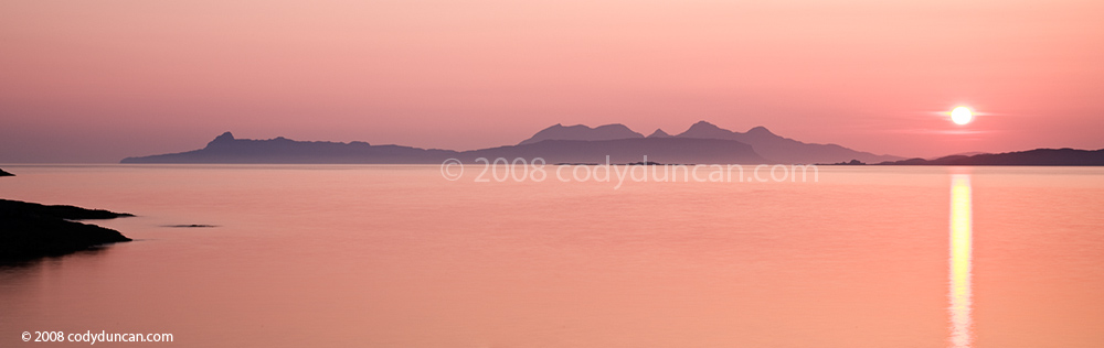 stock photo: Black Cuillins and Isle of Skye across the sound of Sleat, Scotland. Cody Duncan photography