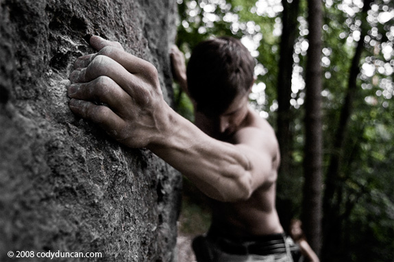 Germany rock climbing: Frankenjura - bouldering. © Cody Duncan Photography
