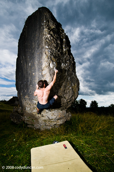 Cody Duncan photography: bouldering at Zogenreuth, Oberpfalz, Germany