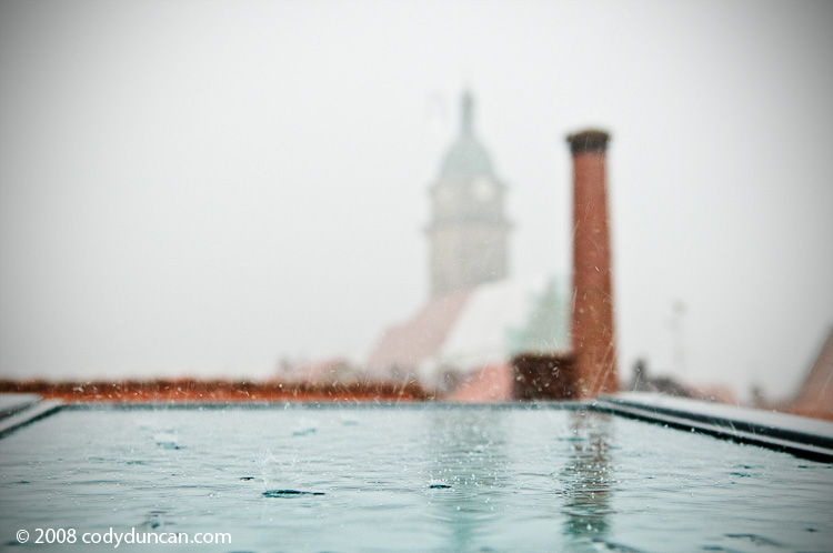 Stock Photo: Rain splashing in window. Cody Duncan Photography
