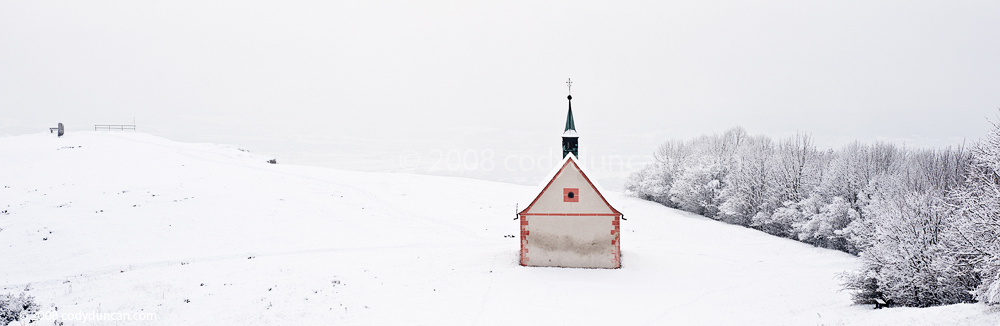 German winter stock photo: Walpurgiskapelle, Saint Walpurga’s chapel, Walberla, Germany. Cody Duncan travel stock photography