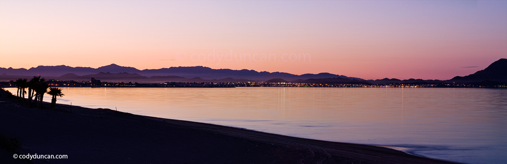 Panoramic stock photo: San Felipe and sea of Cortez, Baja California, Mexico
