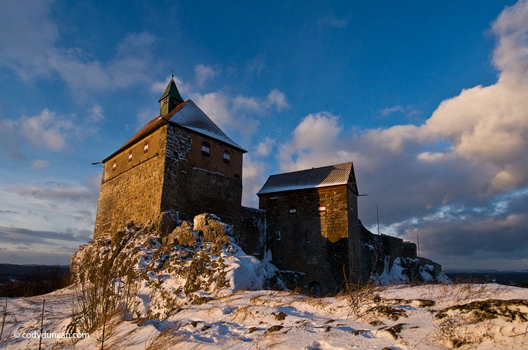 Germany stock photography: Burg Hohenstein castle in winter, Mittelfranken - Bavaria, Germany
