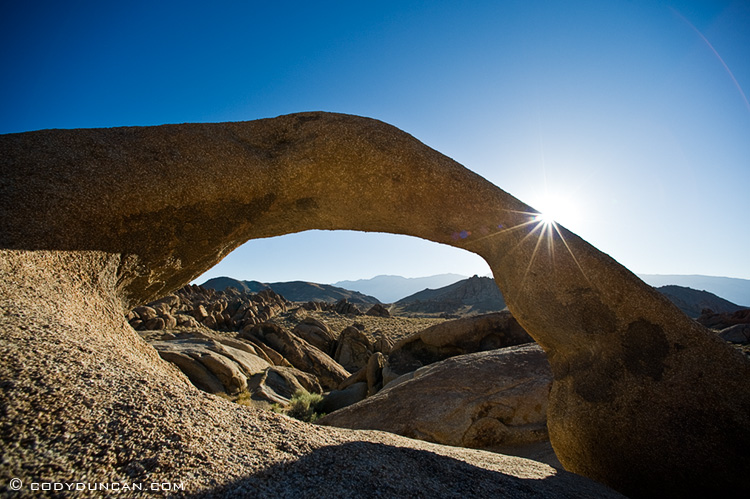 Landscape stock photography: Mobius Arch, Alabama Hills, Owen's Valley, California