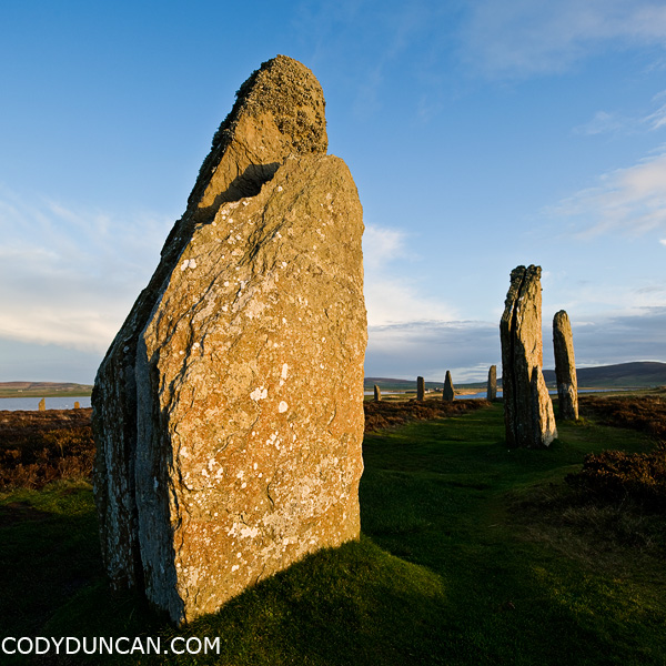 Ring of Brodgar standing stones, Orkney, Scotland - Cody Duncan photogapher
