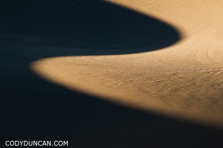 California landscape photography - Mesquite flat sand dunes, Death Valley national park