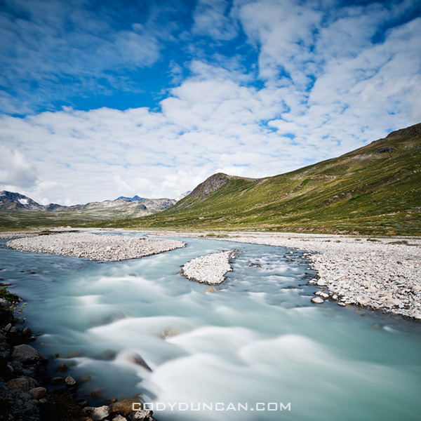 Muru river in Memurudalen, Jotunheimen national park, Norway