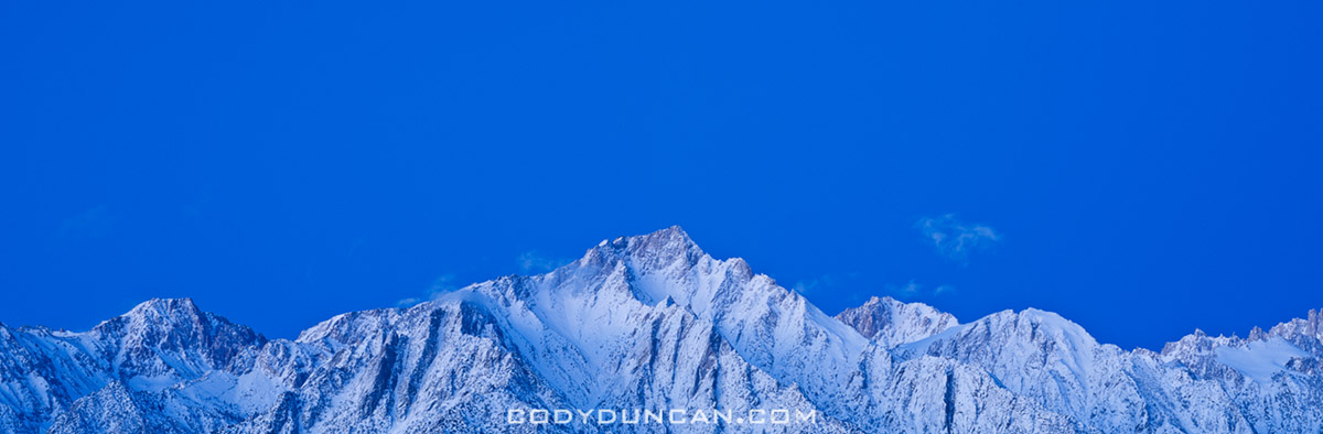 Lone Pine Peak winter panoramic