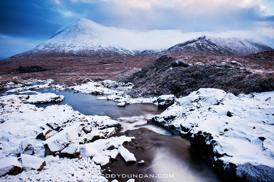Sgurr Mhairi - Glamaig and Red Cuillins in winter, Isle of Skye, Scotland