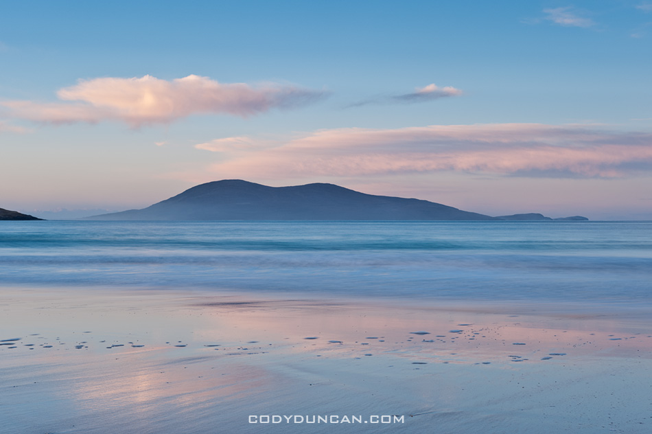 Morning light on Luskentyre beach, Isle of Harris, Western Isles, Scotland