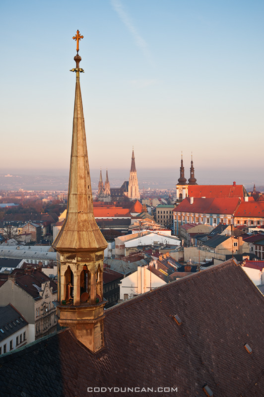 Rooftop view from St. Maurice chuch, Olomouc, Czech Republic