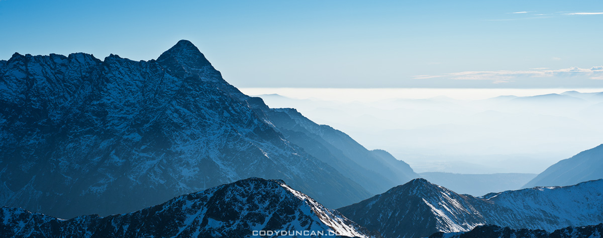 Tatra mountain panoramic photo