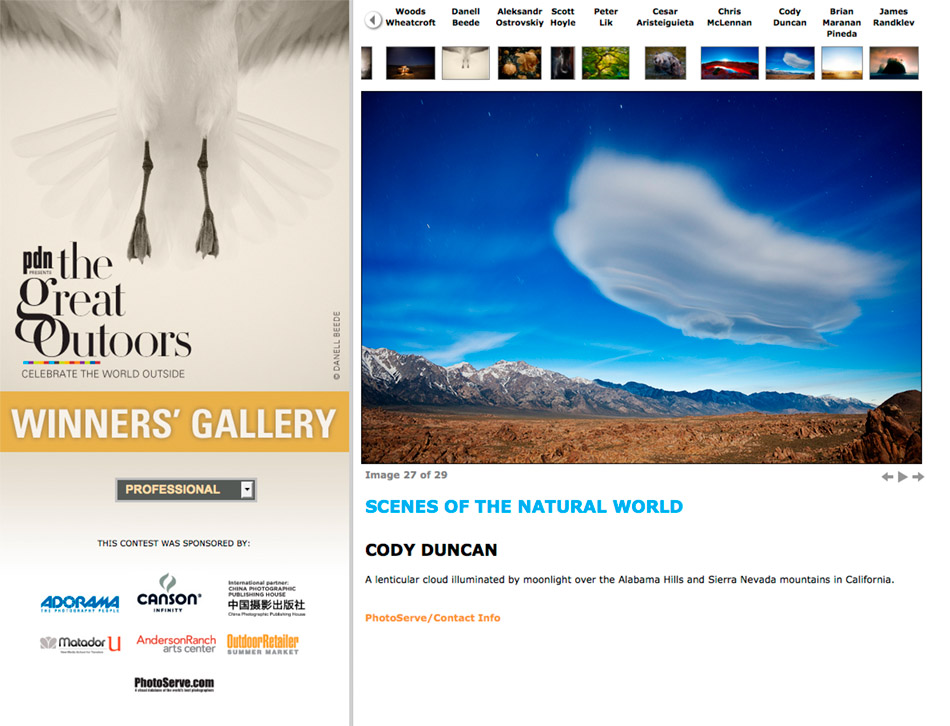 2012 PDN great outdoors photo contest