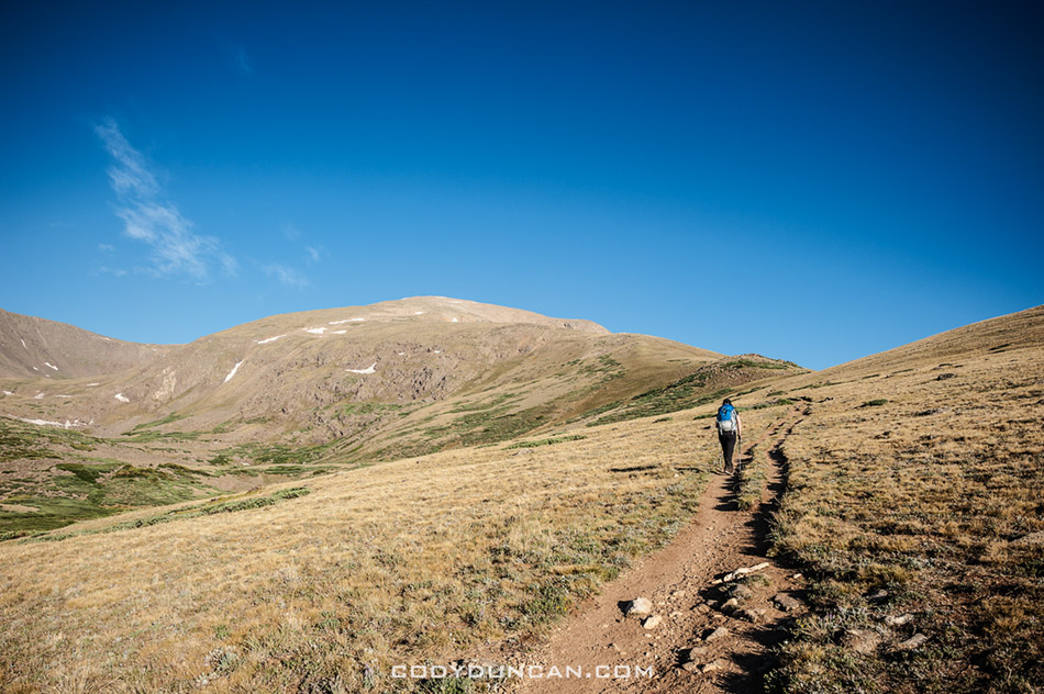 Hiking mount elbert south ridge trail, Colorado 14ers