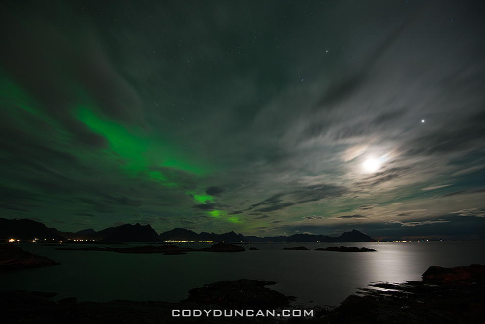 Stamsund Lofoten Islands Northern Lights