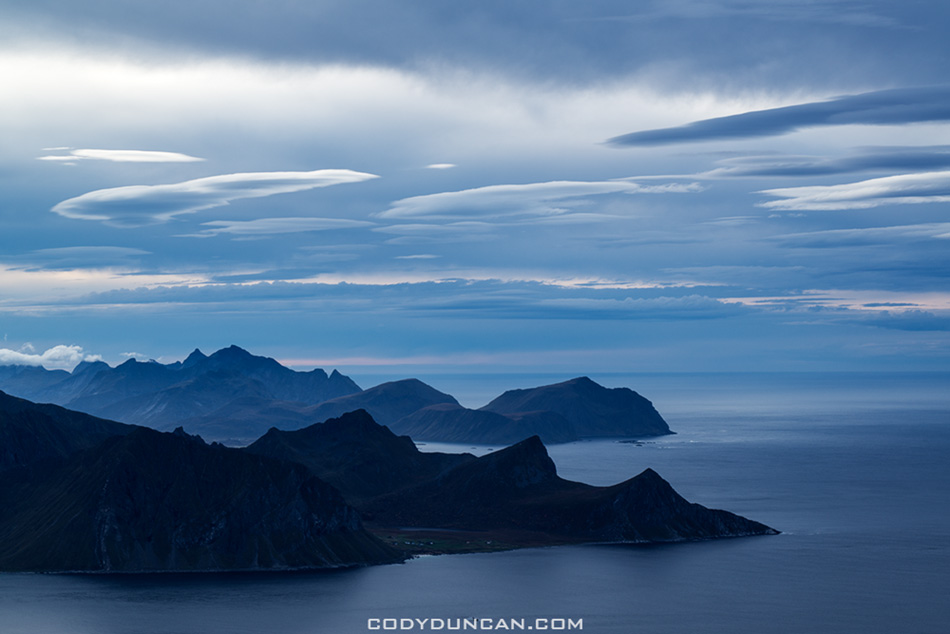 Himmeltinden lofoten islands norway