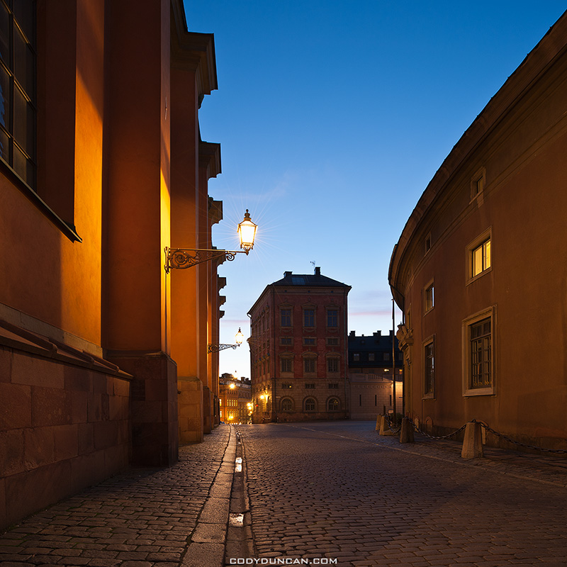Gamla Stan - old town at night, Stockholm, Sweden