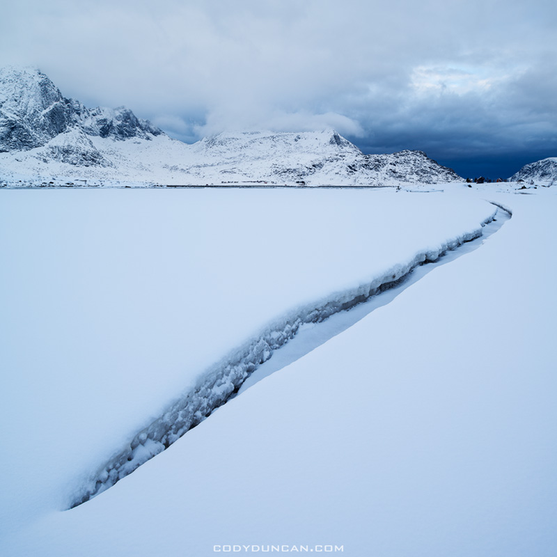 Lofoten Islands winter Landscape