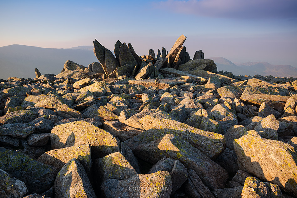 Rocky summit of Glyder Fach, Snowdonia national park, Wales