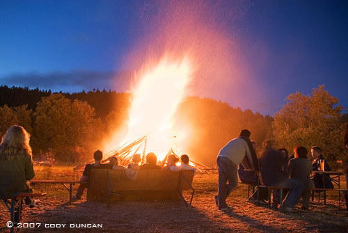 midsummer bonfire in Germany